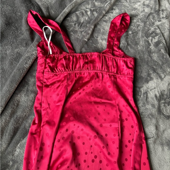 Red Silk Dress - Picture 6 of 6